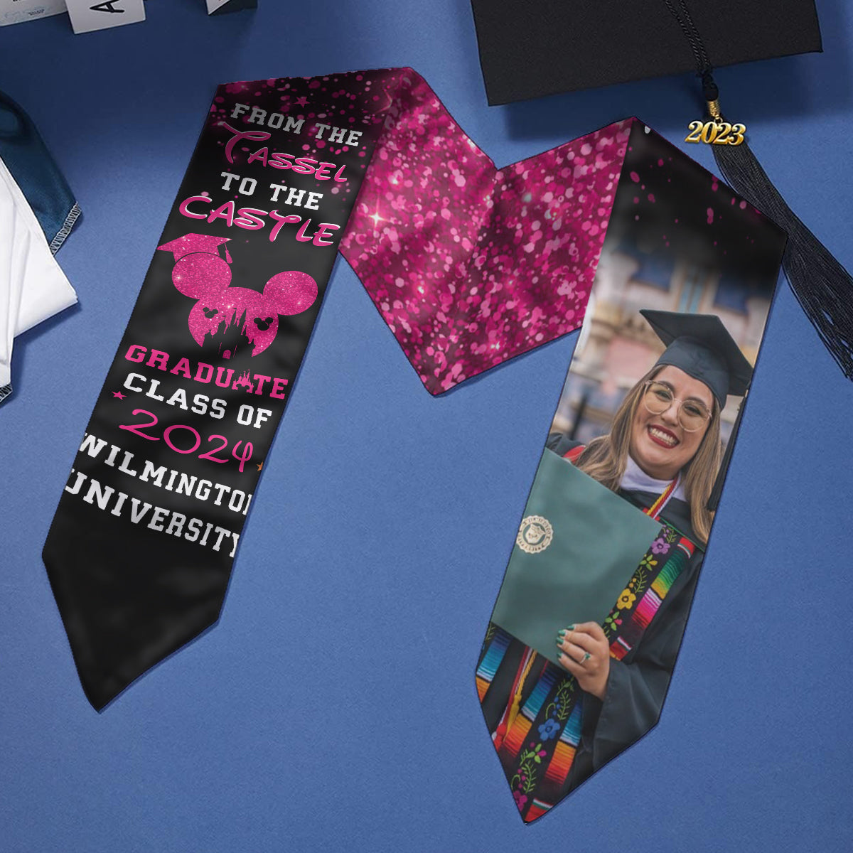 From The Tassel To The Castle - Personalized Graduation Graduation Stole