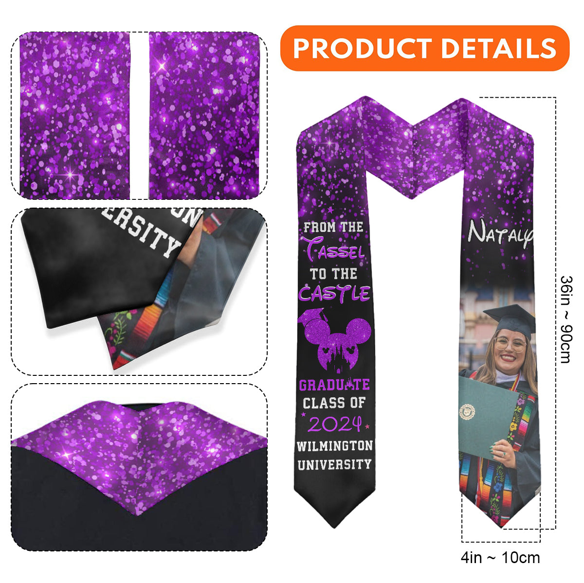 From The Tassel To The Castle - Personalized Graduation Graduation Stole