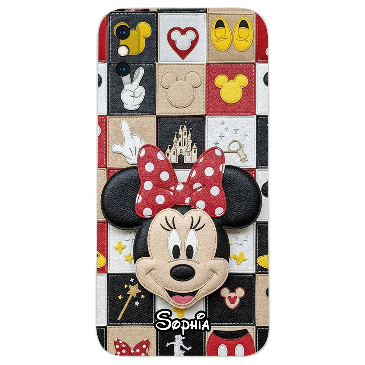 Magical Friends - Personalized Mouse Leather Phone Case