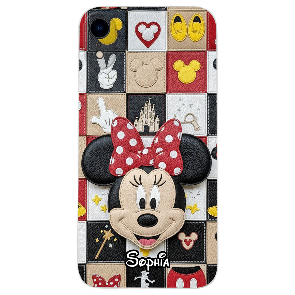 Magical Friends - Personalized Mouse Leather Phone Case
