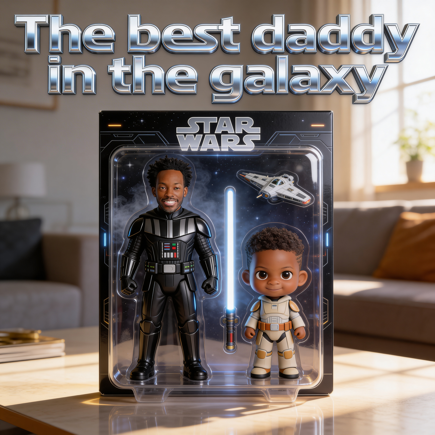 Gift for Dad, Best Dad In The Galaxy, Drive Safe Dad - Personalized The Force Custom Shaped Acrylic Plaque