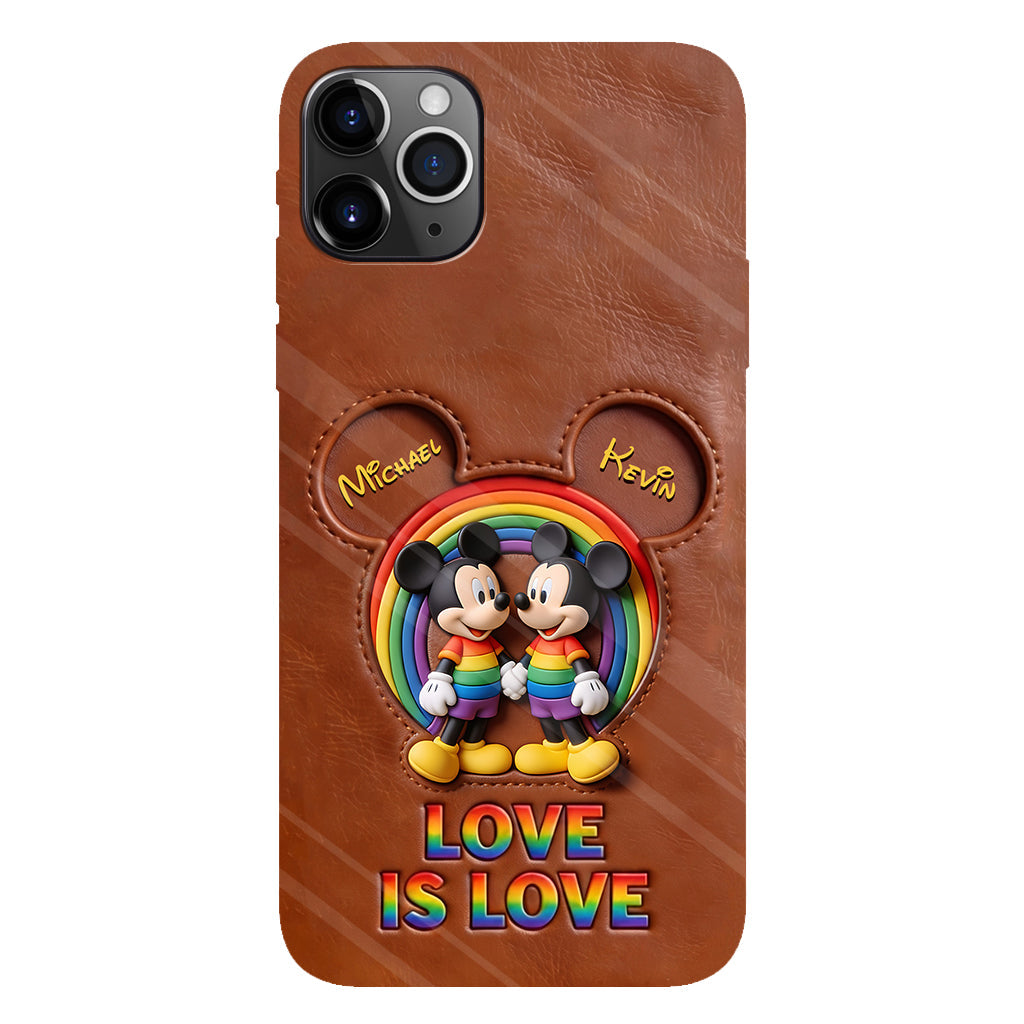 Love Is Love - Personalized Mouse Full Print Phone Case