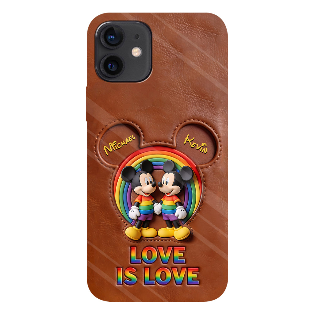 Love Is Love - Personalized Mouse Full Print Phone Case