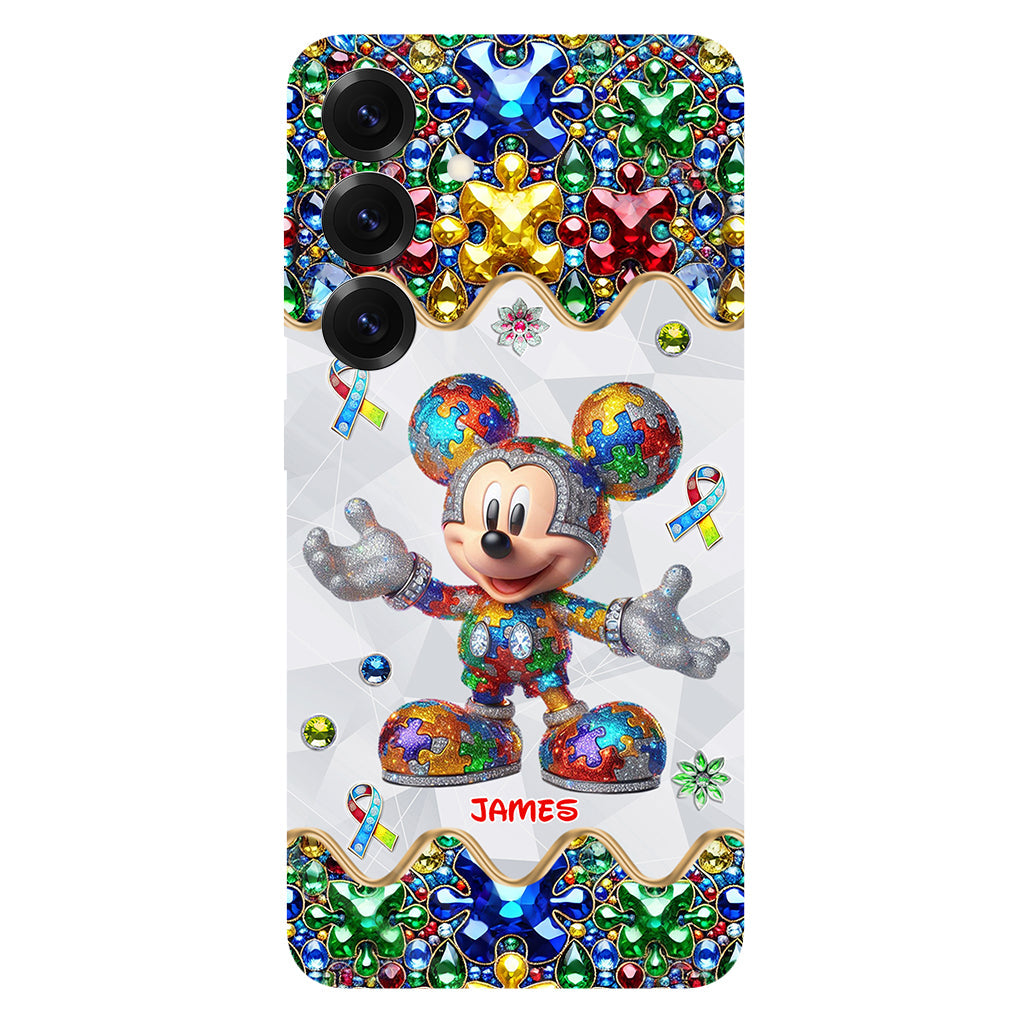 It's Okay To Be Different - Personalized Autism Awareness Full Print Phone Case