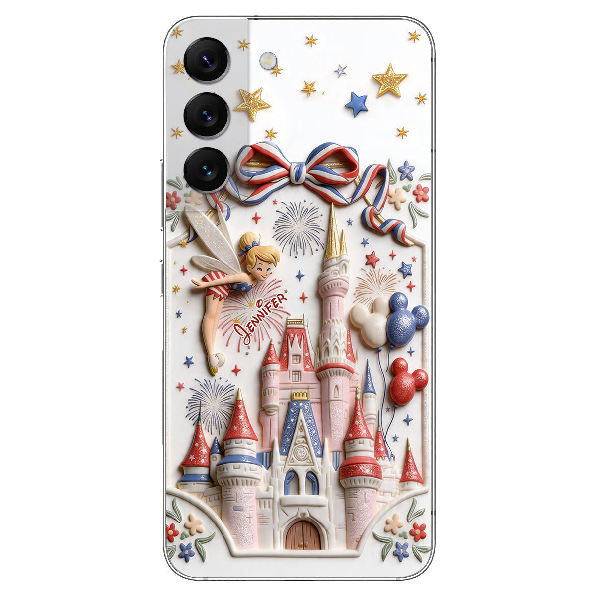 USA 250th Anniversary - Personalized Dream Trip 3D Embossed Leather Phone Case