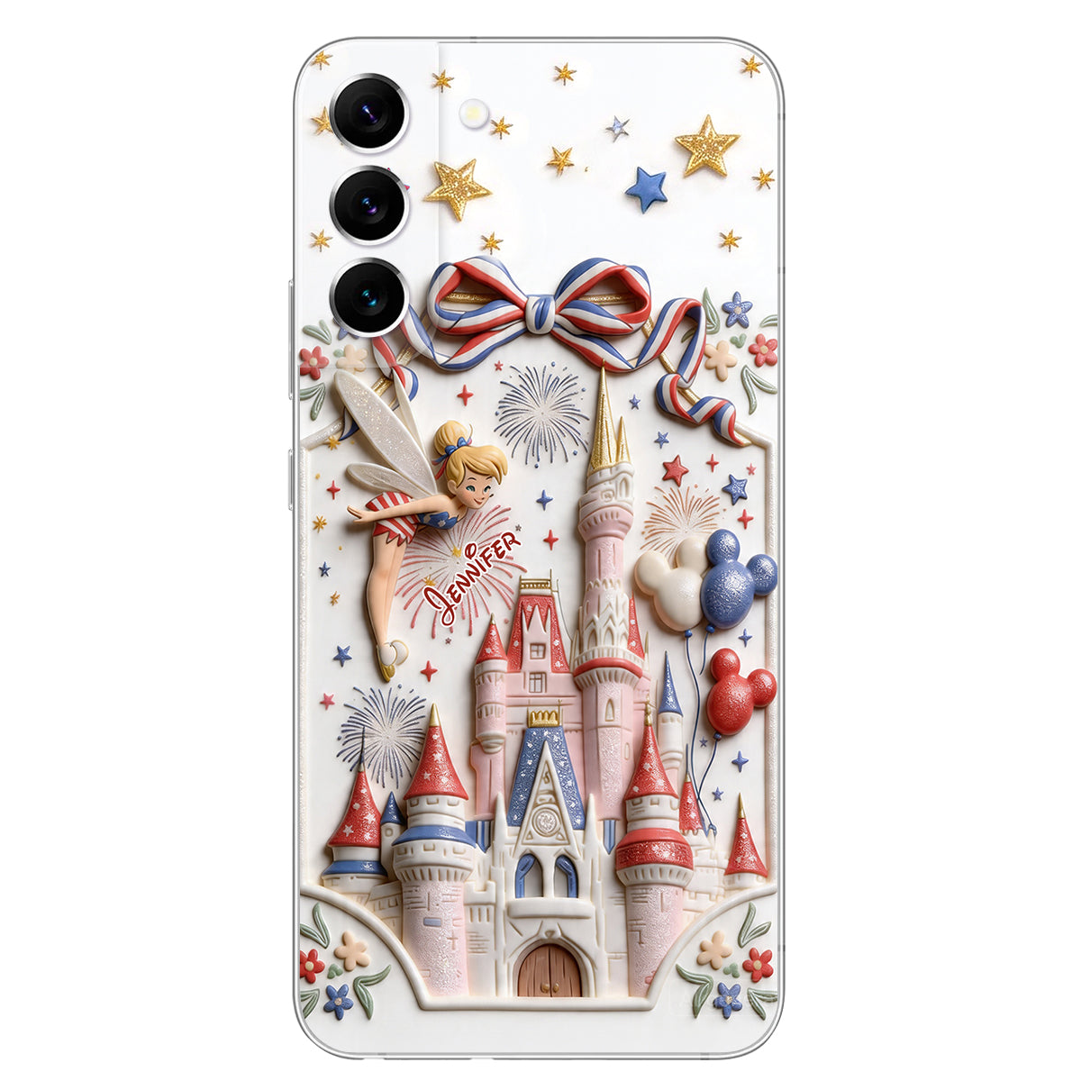 USA 250th Anniversary - Personalized Dream Trip 3D Embossed Leather Phone Case