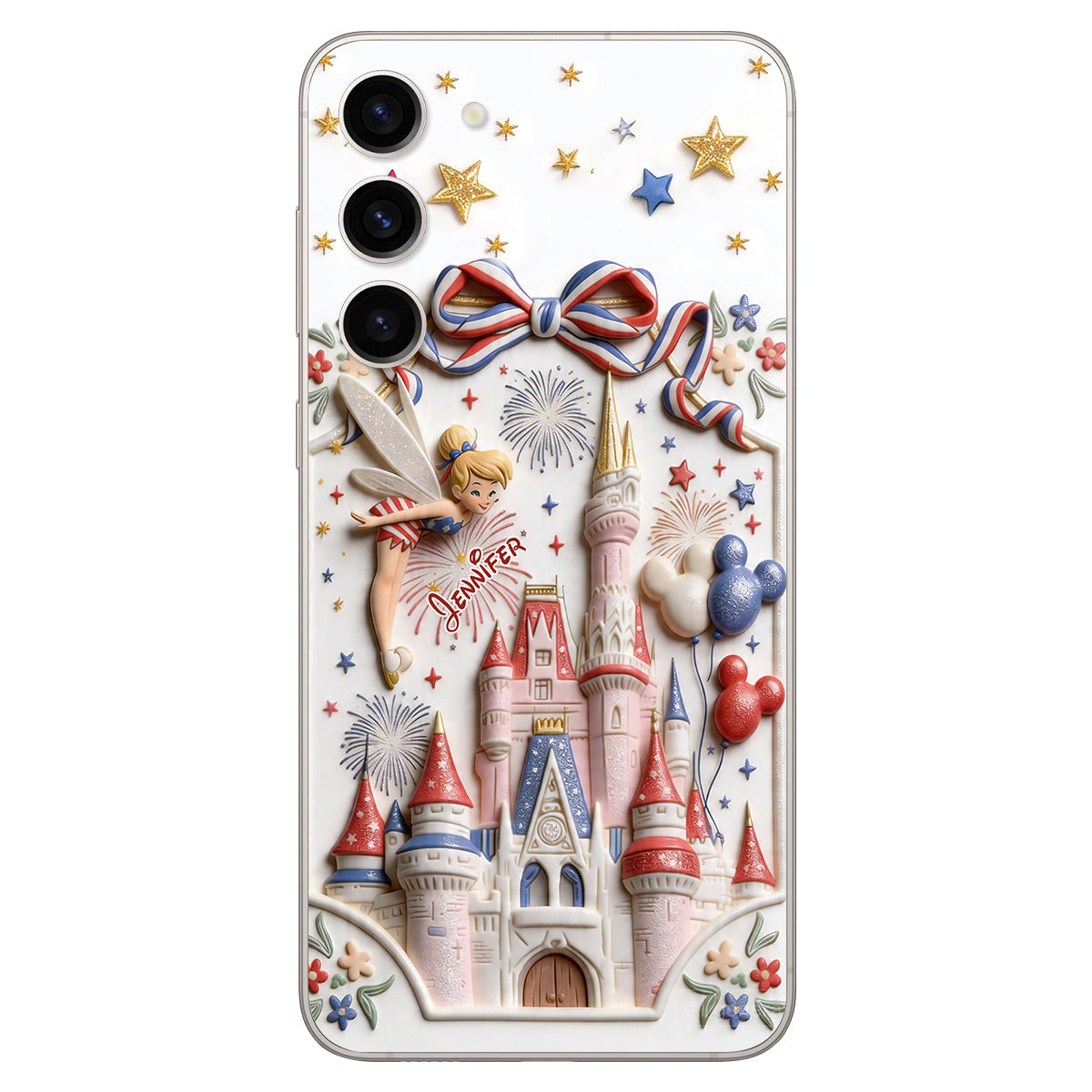 USA 250th Anniversary - Personalized Dream Trip 3D Embossed Leather Phone Case