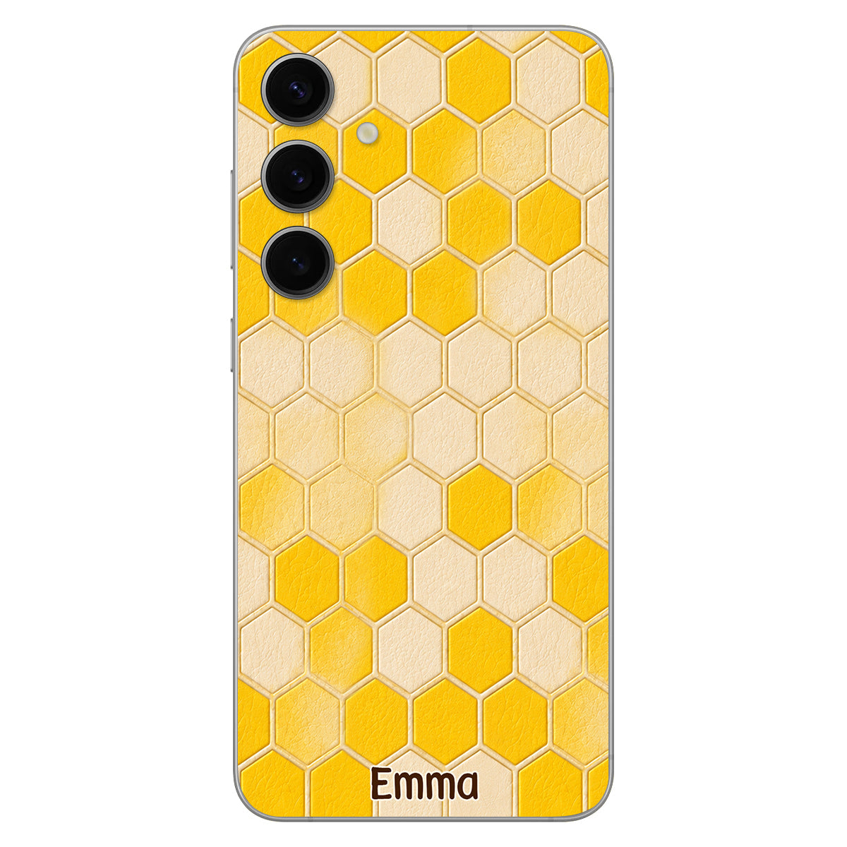 Winnie Friends Leather Case & Dangling Charm - Personalized Yellow Bear 3D Embossed Leather Phone Case
