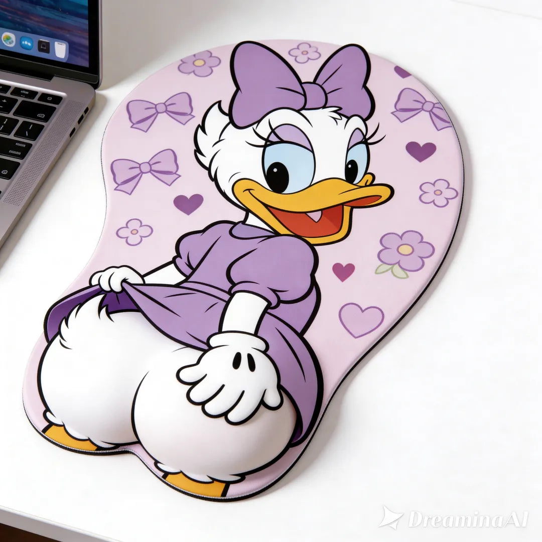 Cartoon Mouse Lover, Funny Gift for Co-workers - Personalized Mouse 3D Mouse Pad