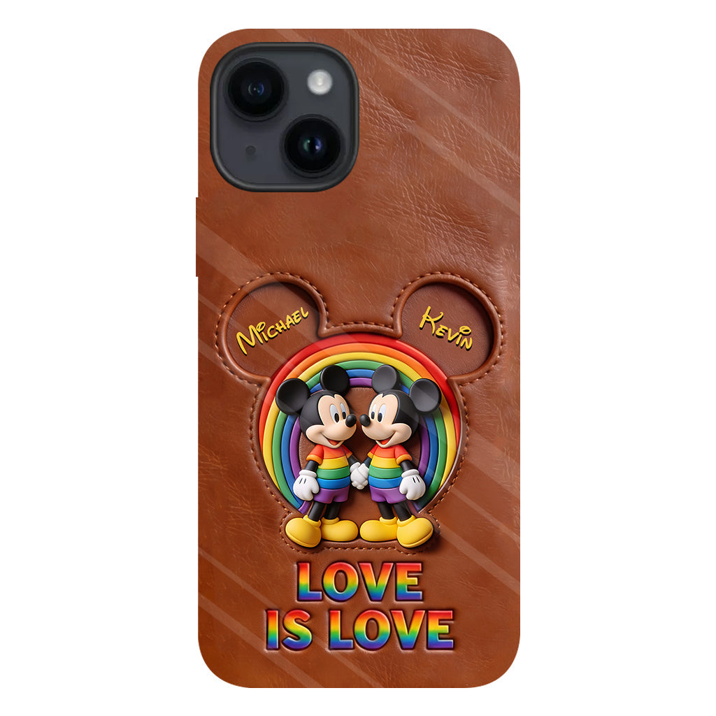 Love Is Love - Personalized Mouse Full Print Phone Case