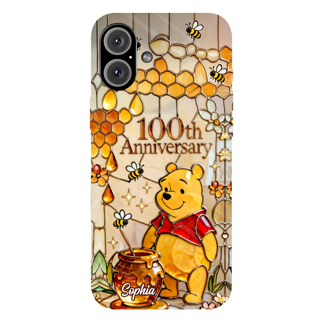 Honey Bear 100th Anniversary - Personalized Yellow Bear Full Print Phone Case
