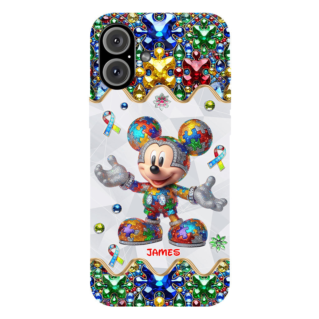 It's Okay To Be Different - Personalized Autism Awareness Full Print Phone Case