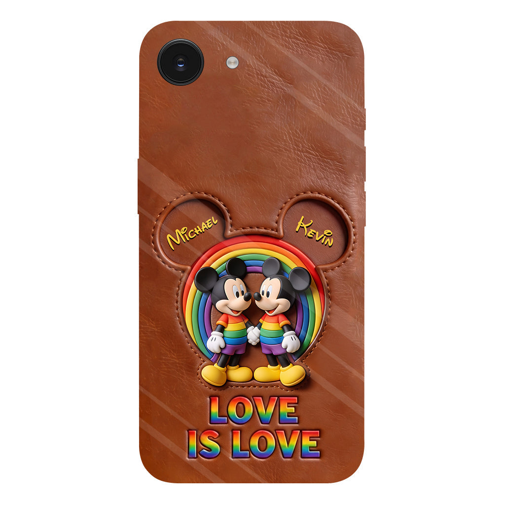 Love Is Love - Personalized Mouse Full Print Phone Case