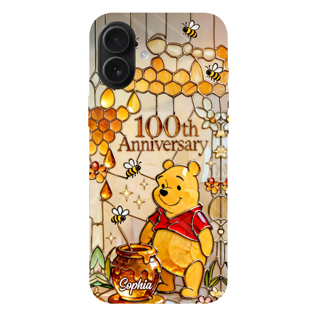 Honey Bear 100th Anniversary - Personalized Yellow Bear Full Print Phone Case