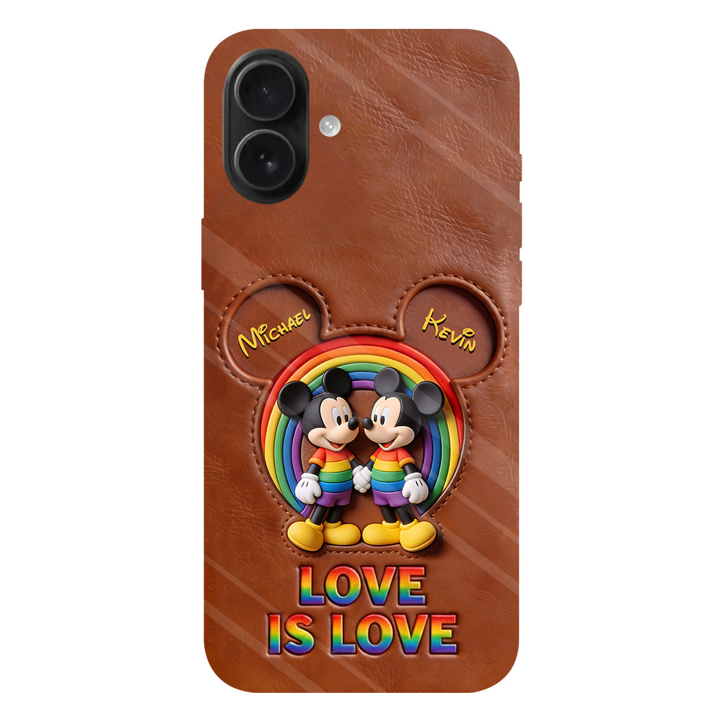 Love Is Love - Personalized Mouse Full Print Phone Case