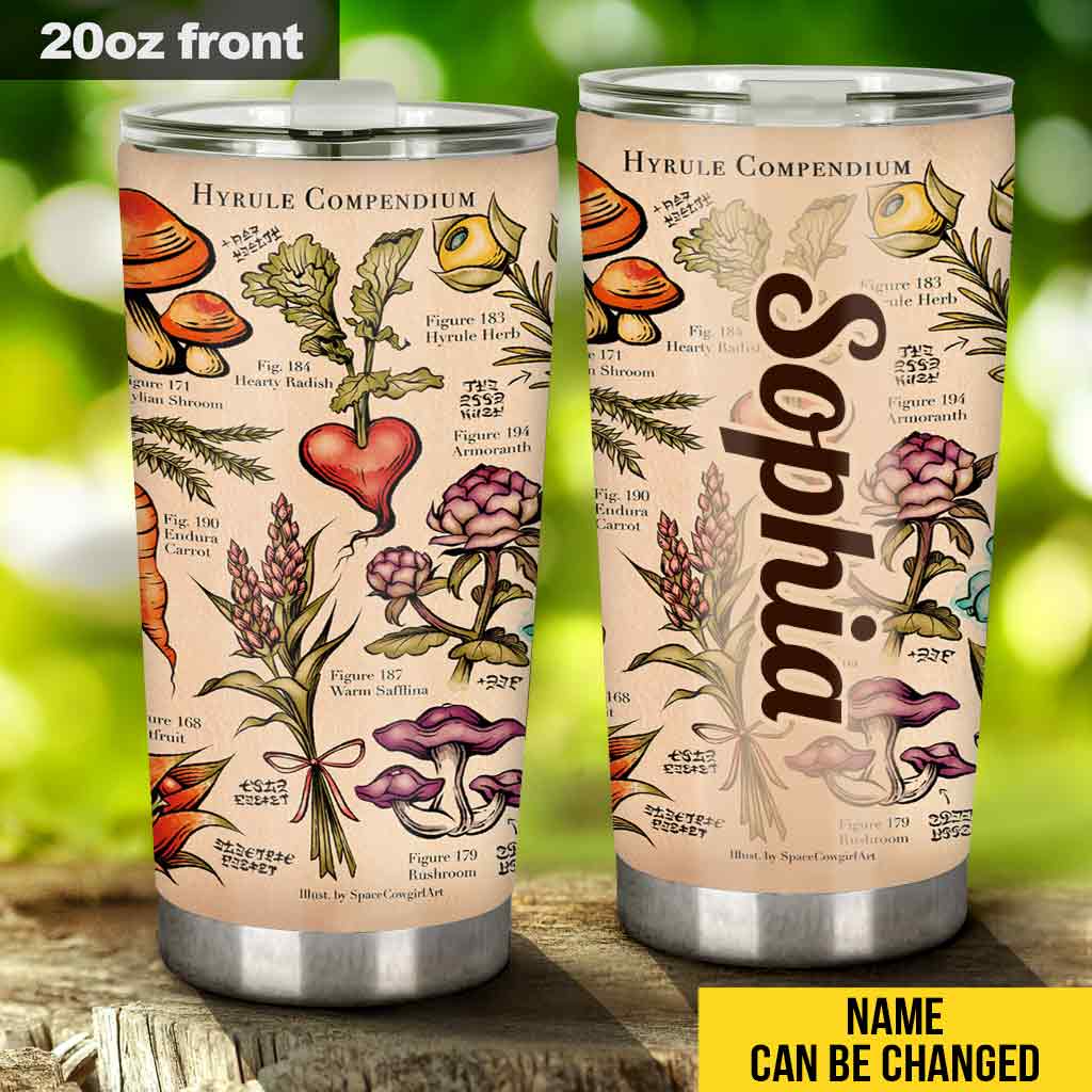Floral Compendium - Personalized The Hero's Legend Tumbler