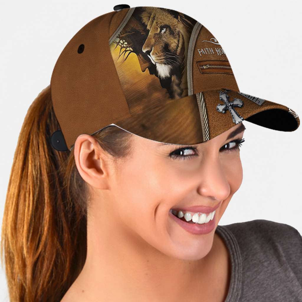 Lion Of Judah Jesus Faith Over Fear - Christian Classic Cap 0921