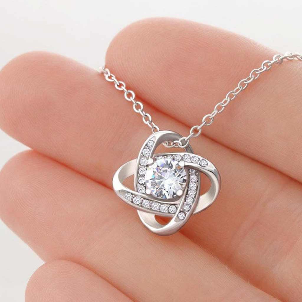 Gift For Daughter From Mom And Dad To Our Daughter - Daughter Love Knot Necklace 0921