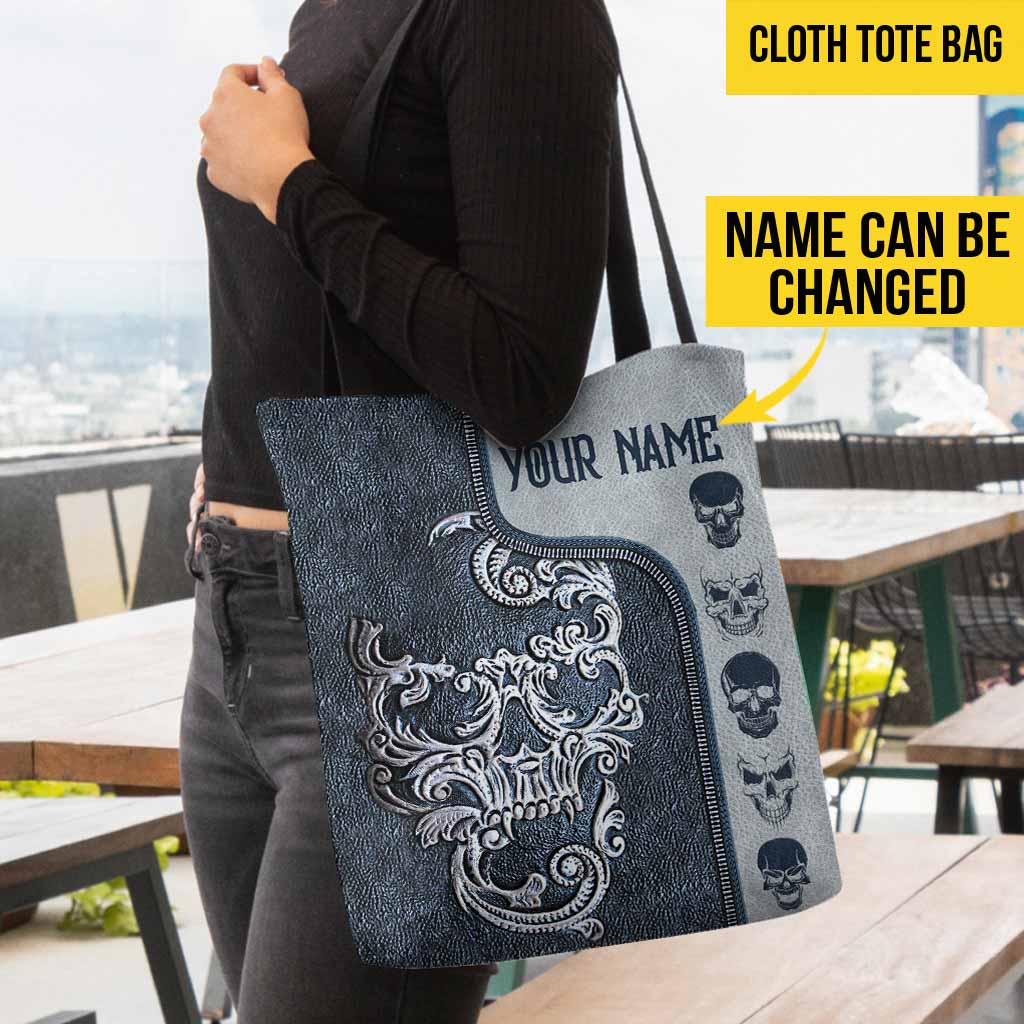 Skull Personalized Tote Bag