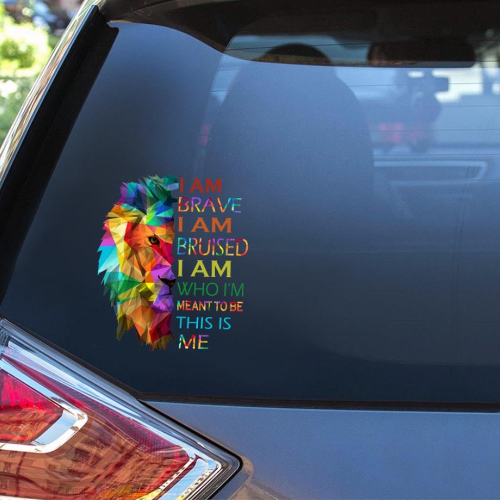 I'm Brave - LGBT Support Decal Full