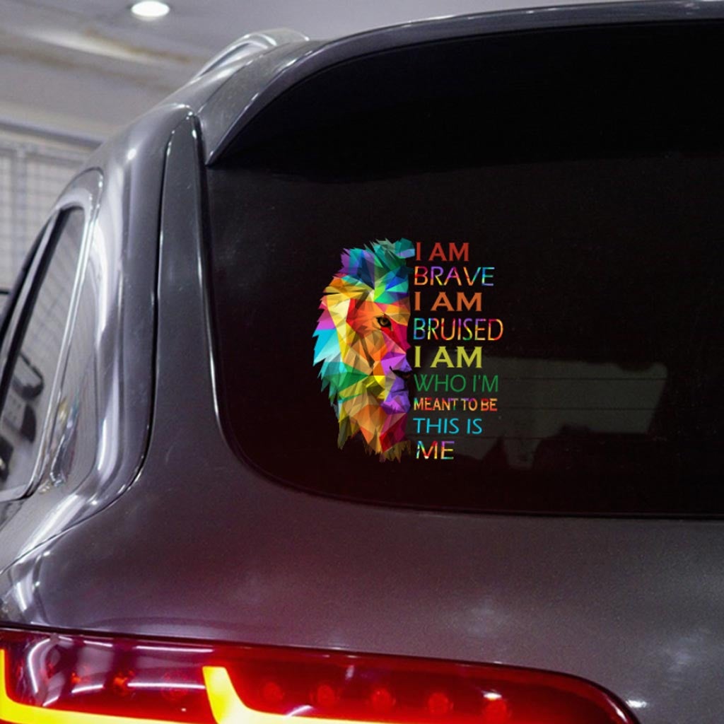 I'm Brave - LGBT Support Decal Full