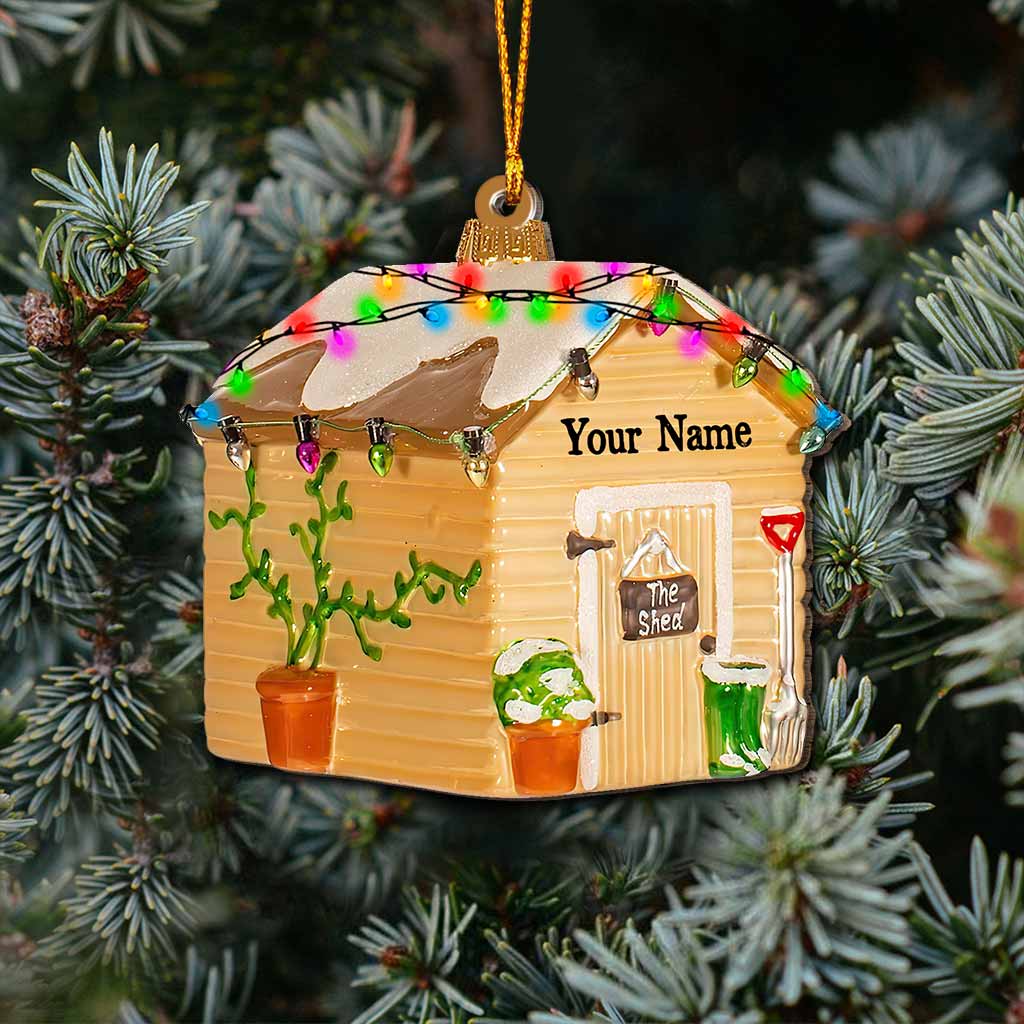 The Shed - Personalized Christmas Gardening Ornament With 3D Pattern Print (Printed On Both Sides)
