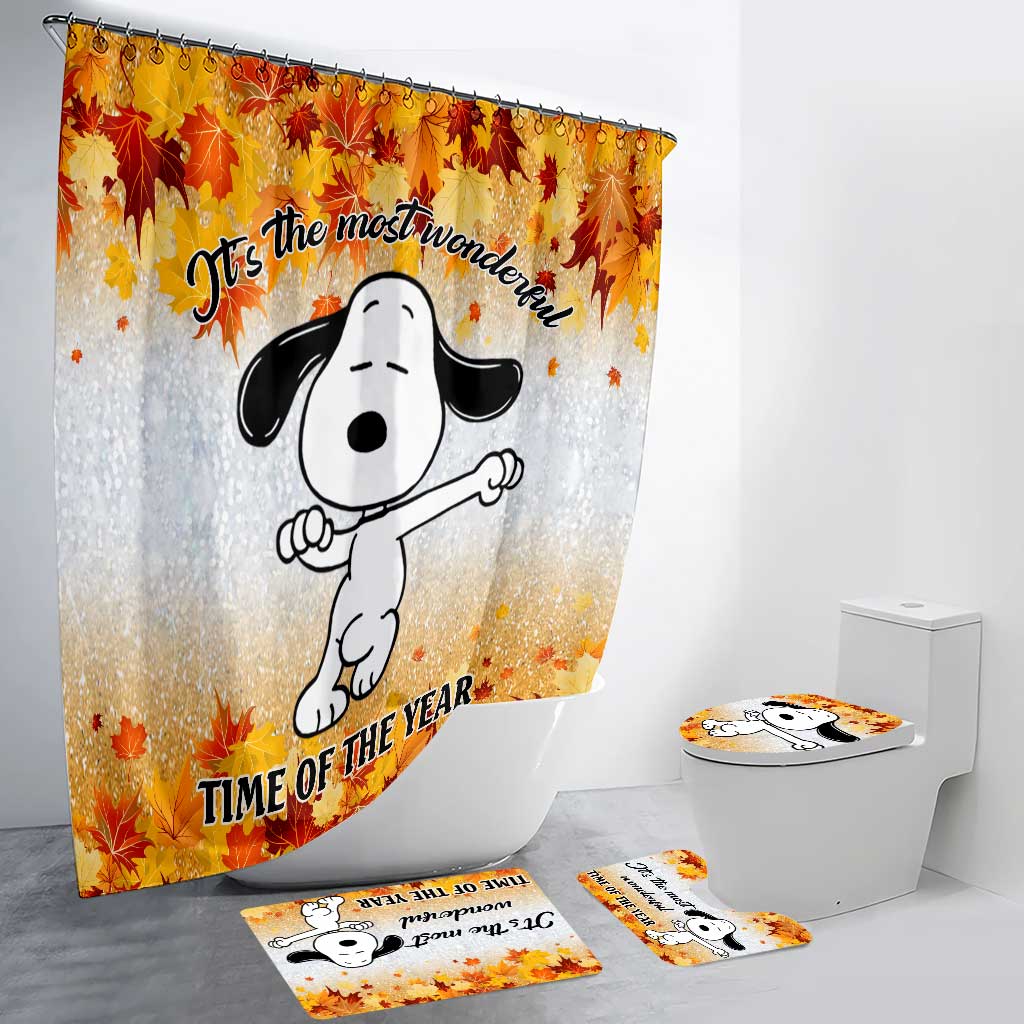 It's The Most Wonderful Time - Bathroom Curtain & Mats Set