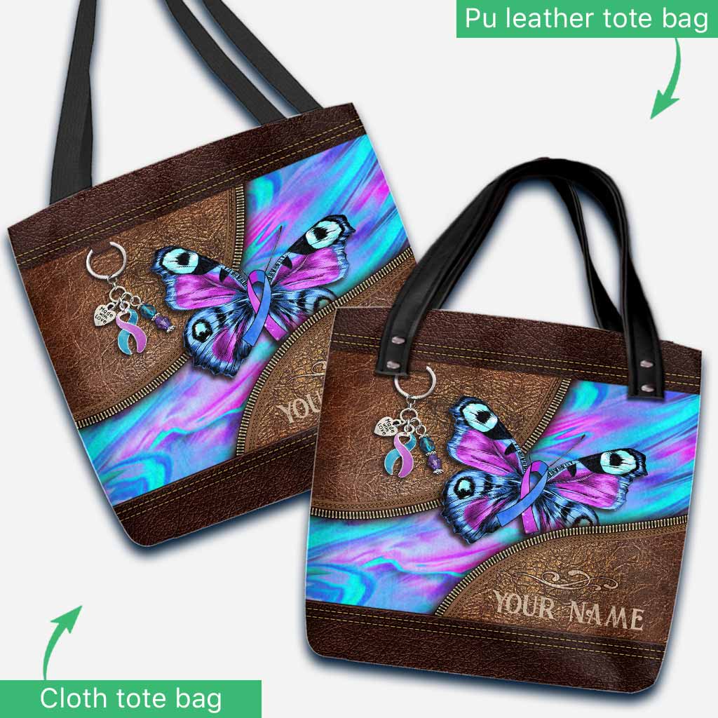 Love Butterfly - Suicide Prevention Personalized  Tote Bag