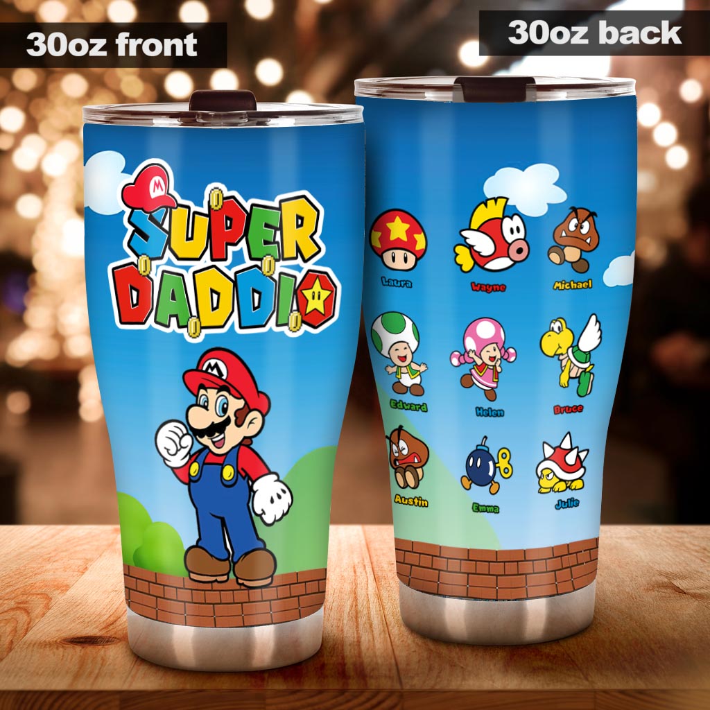 Super Daddio - Personalized Super Plumber Tumbler
