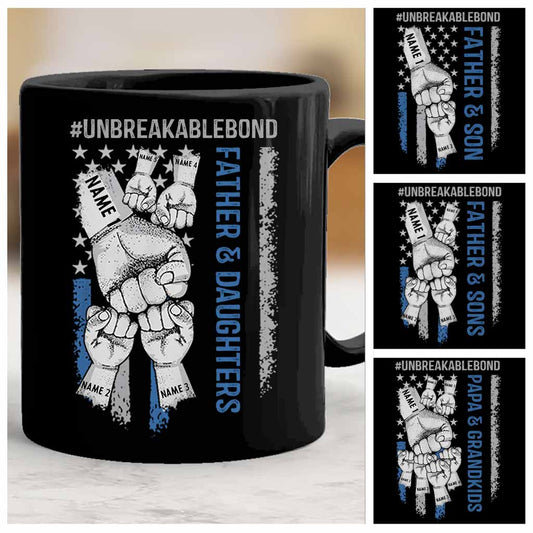 Father And Daughters Father And Sons Grandpa And Grandkids - Personalized Father's Day Mug