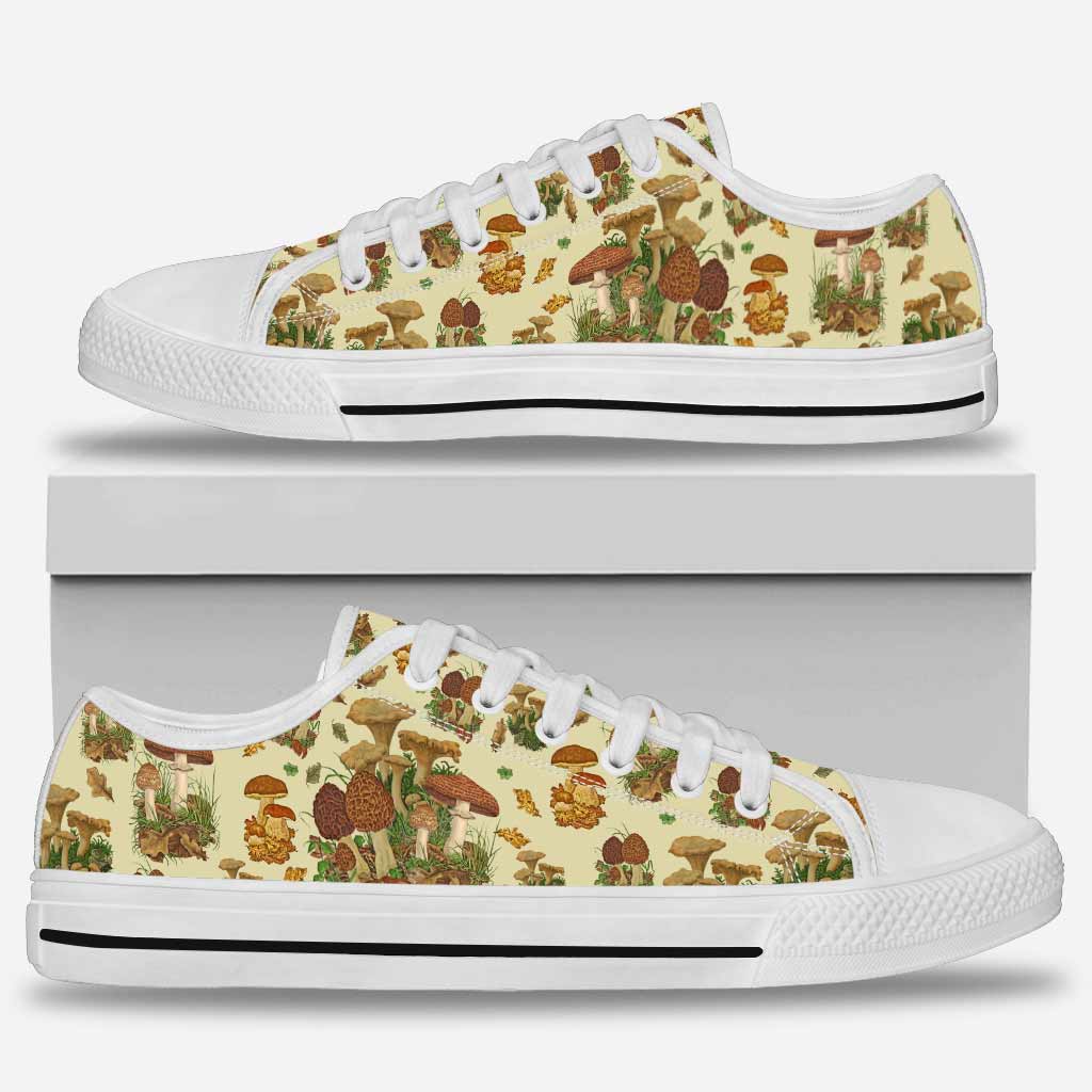 Love Mushrooms Low Top Shoes