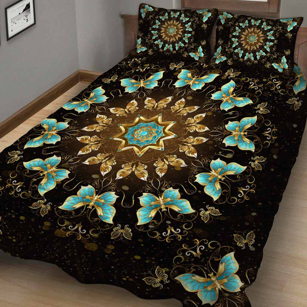 Love Butterfly Quilt Bed Set