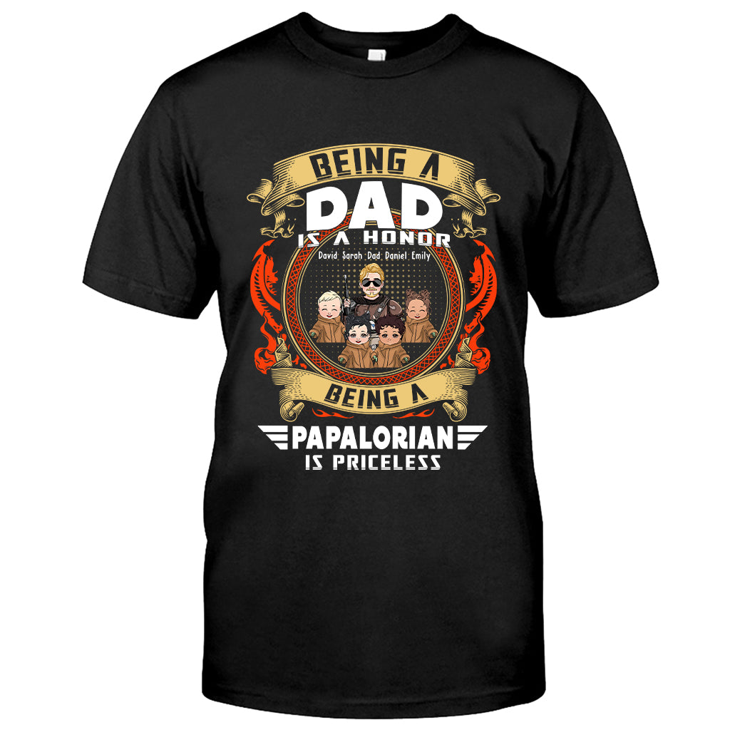 Priceless Papalorian - Personalized The Force T-shirt and Hoodie