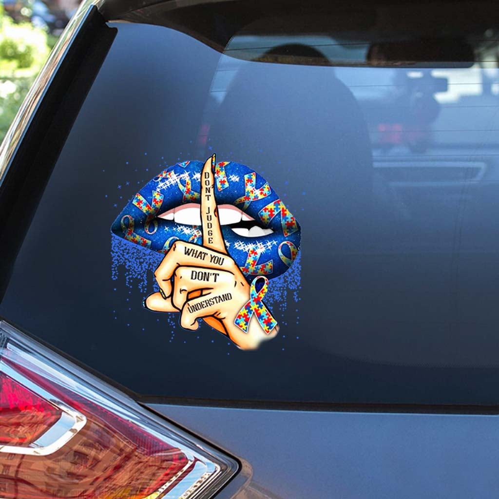 Don't Judge What You Don't Understand - Autism Awareness Decal Full 112021
