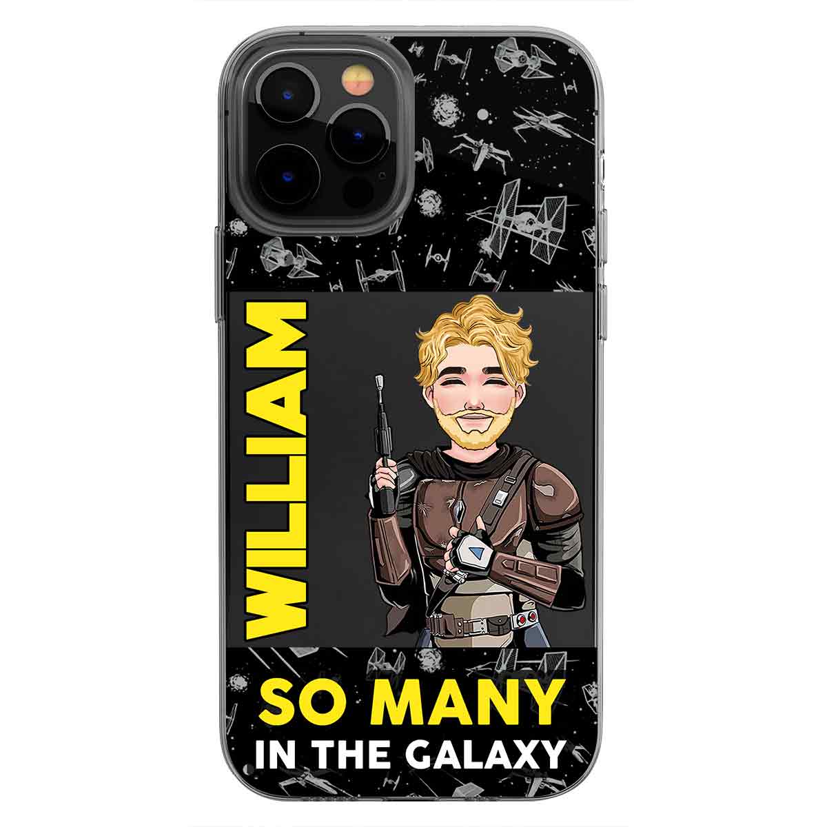 So Many In The Galaxy - Personalized The Force Clear Phone Case