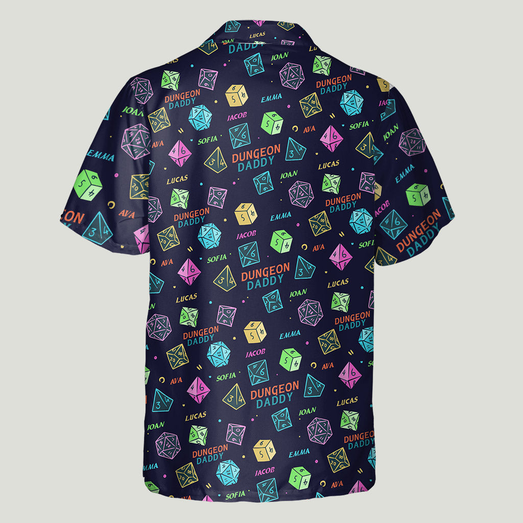 Dragon Daddy And The Weapons - Personalized RPG Hawaiian Shirt