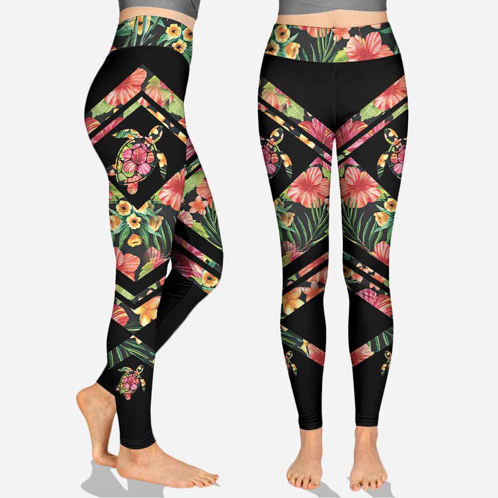 Salty Lil' Beach - Turtle Cross Tank Top and Leggings
