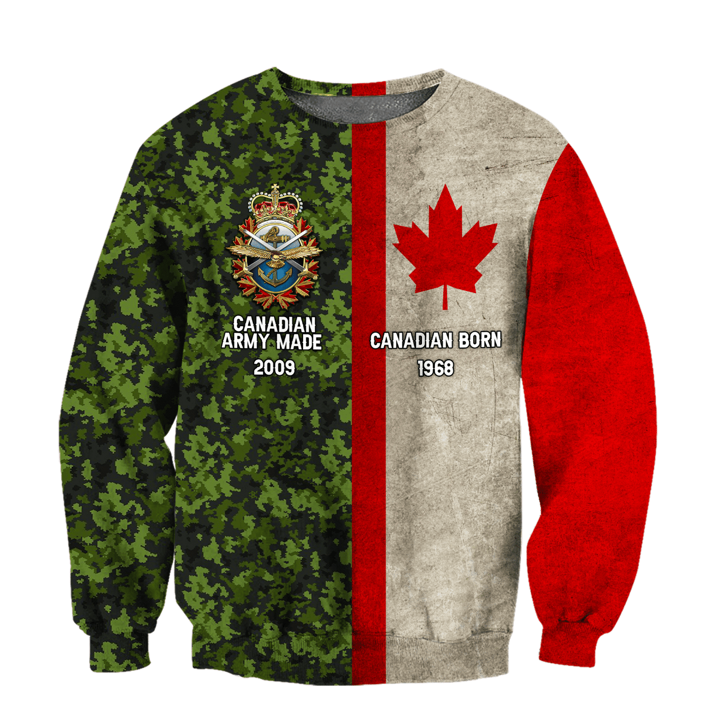 Canadian Army Veteran Jesus - Christian All Over T-shirt and Hoodie 0921