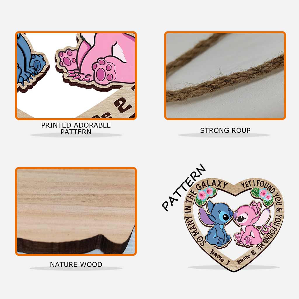 So Many In The Galaxy - Personalized Ohana Wood Sign