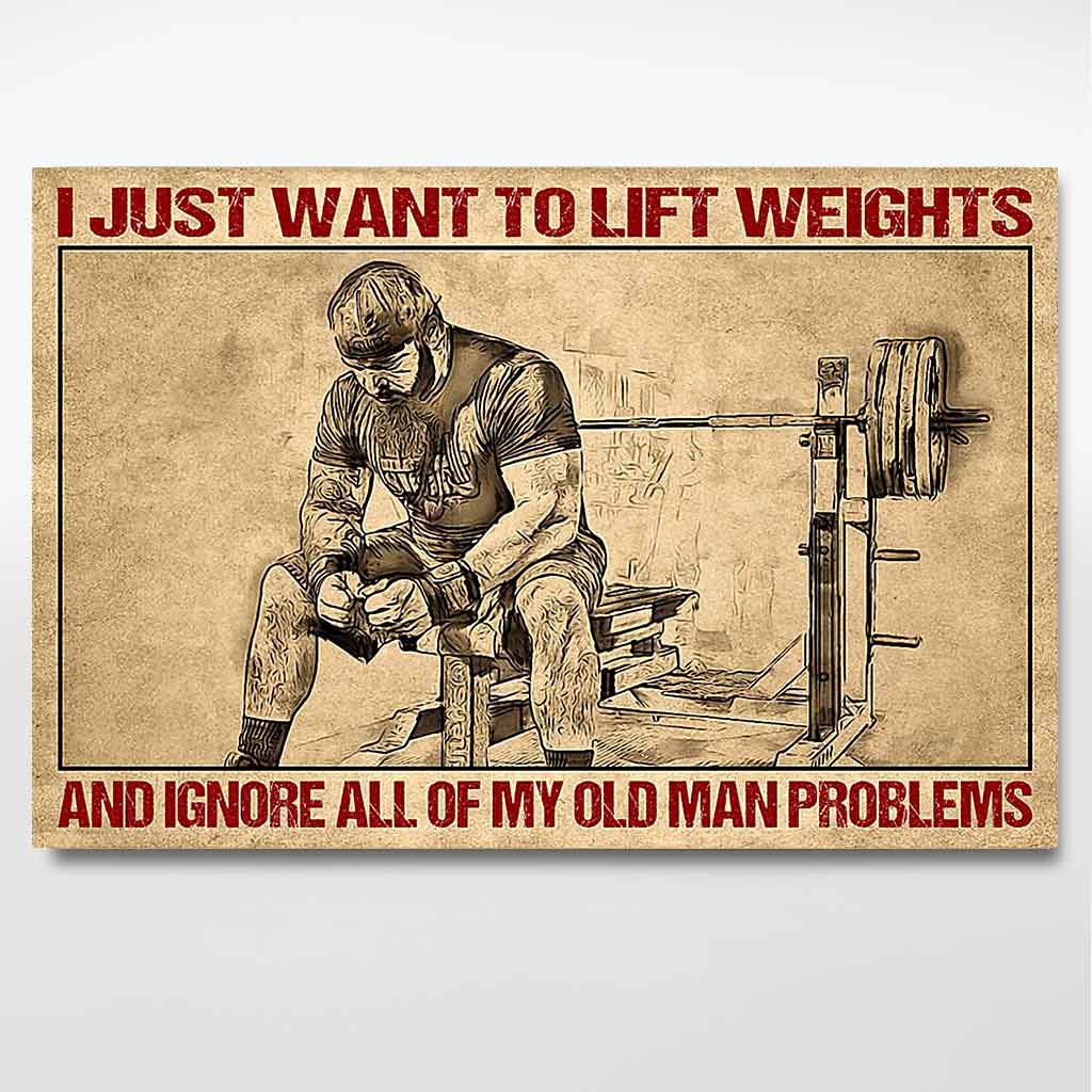 I Just Want To Weightlifting - Poster 112021