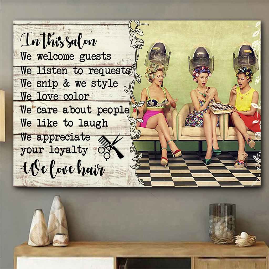 In This Salon - Hairdresser Poster