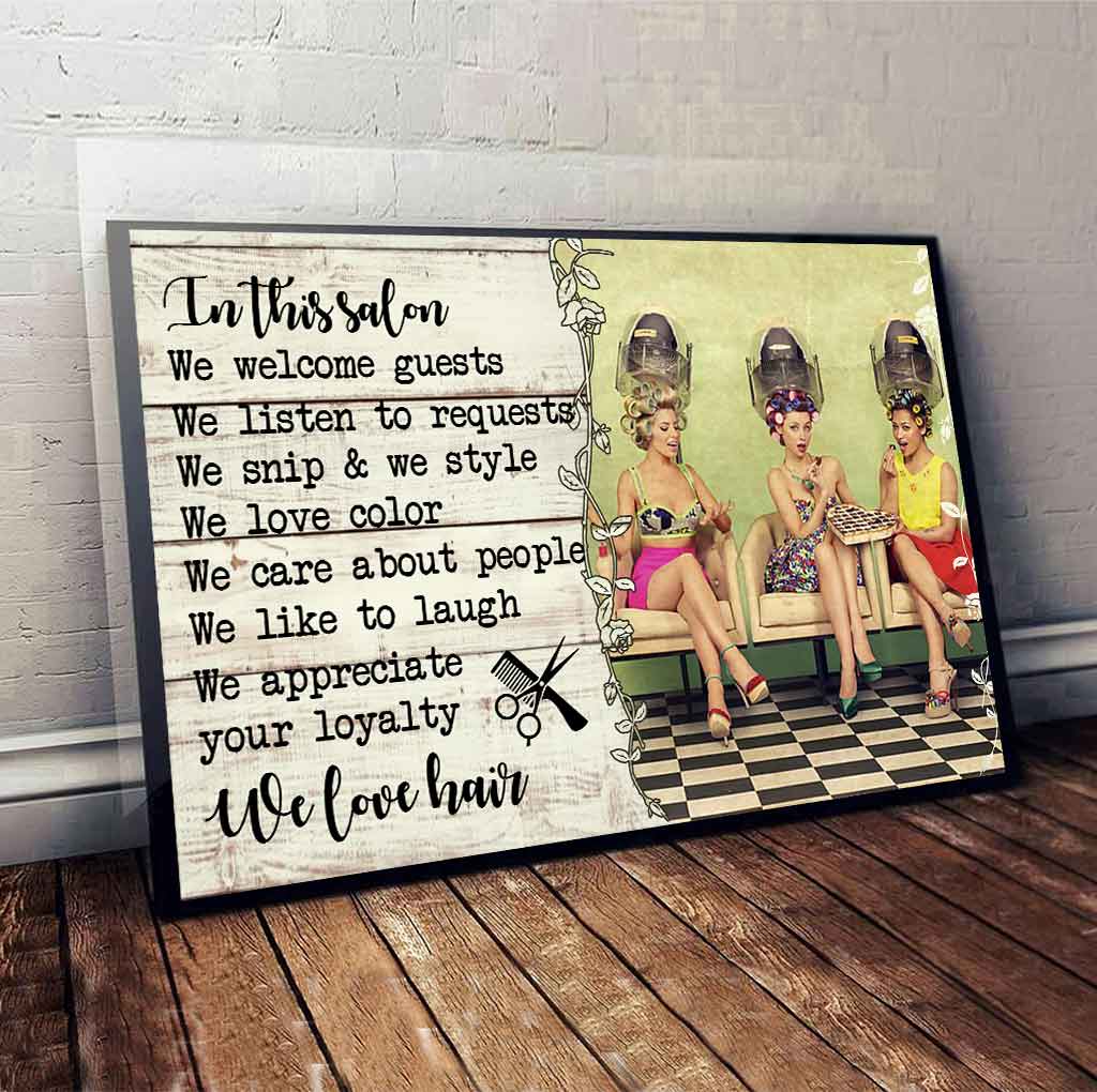 In This Salon - Hairdresser Poster