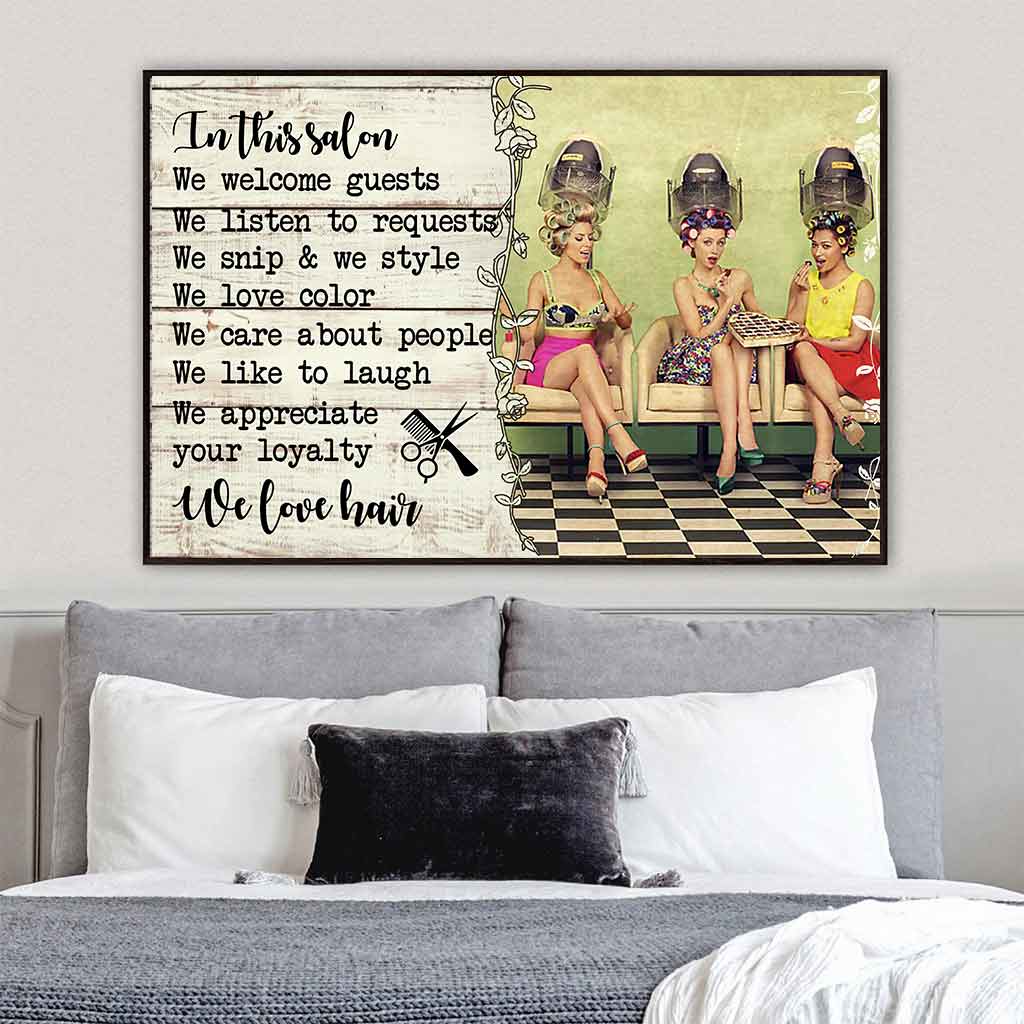 In This Salon - Hairdresser Poster