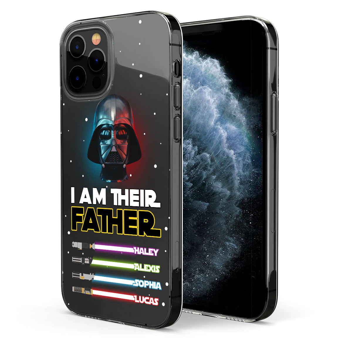 I Am Their Father - Personalized Father Clear Phone Case