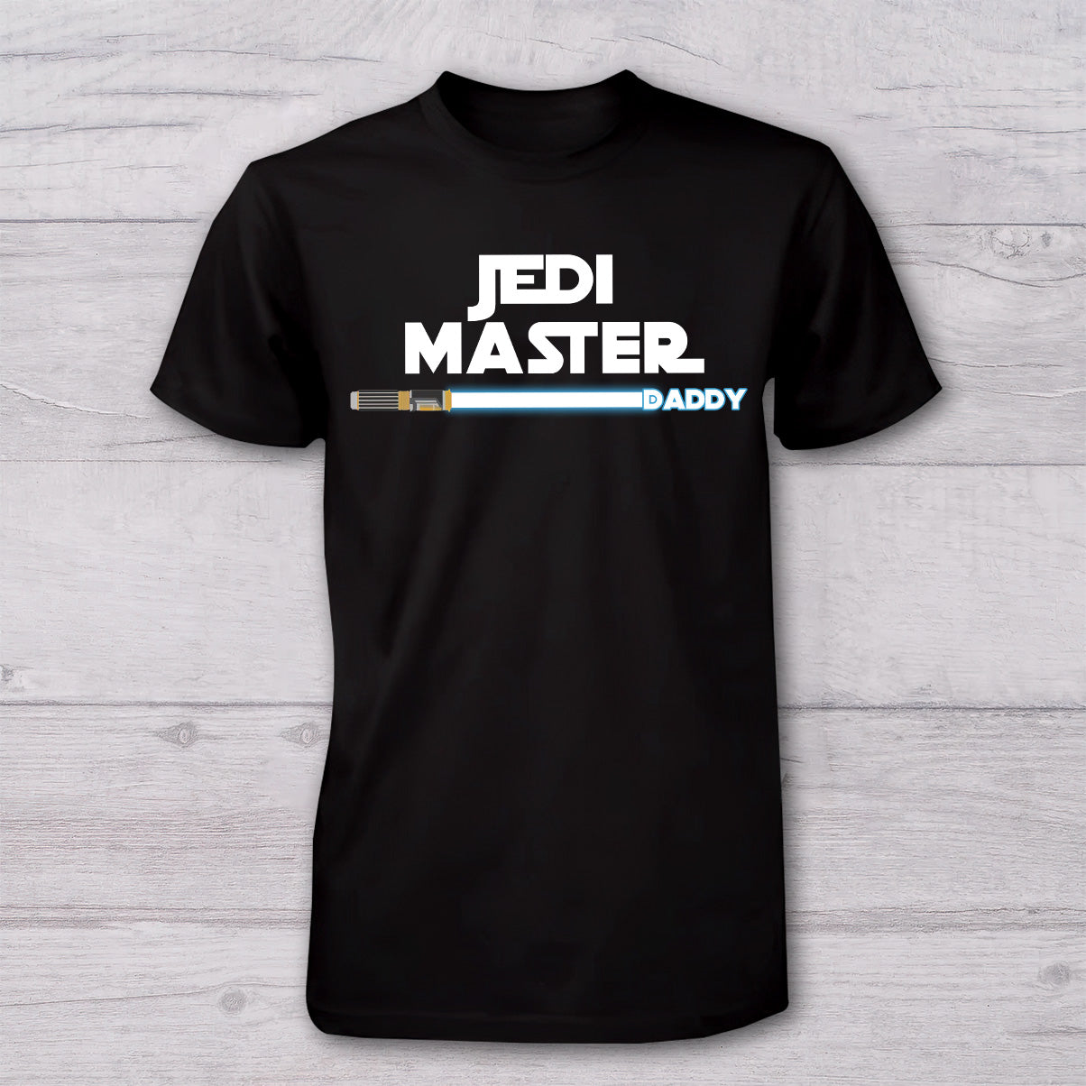 First Father's Day - Personalized The Force T-shirt And Baby Onesie