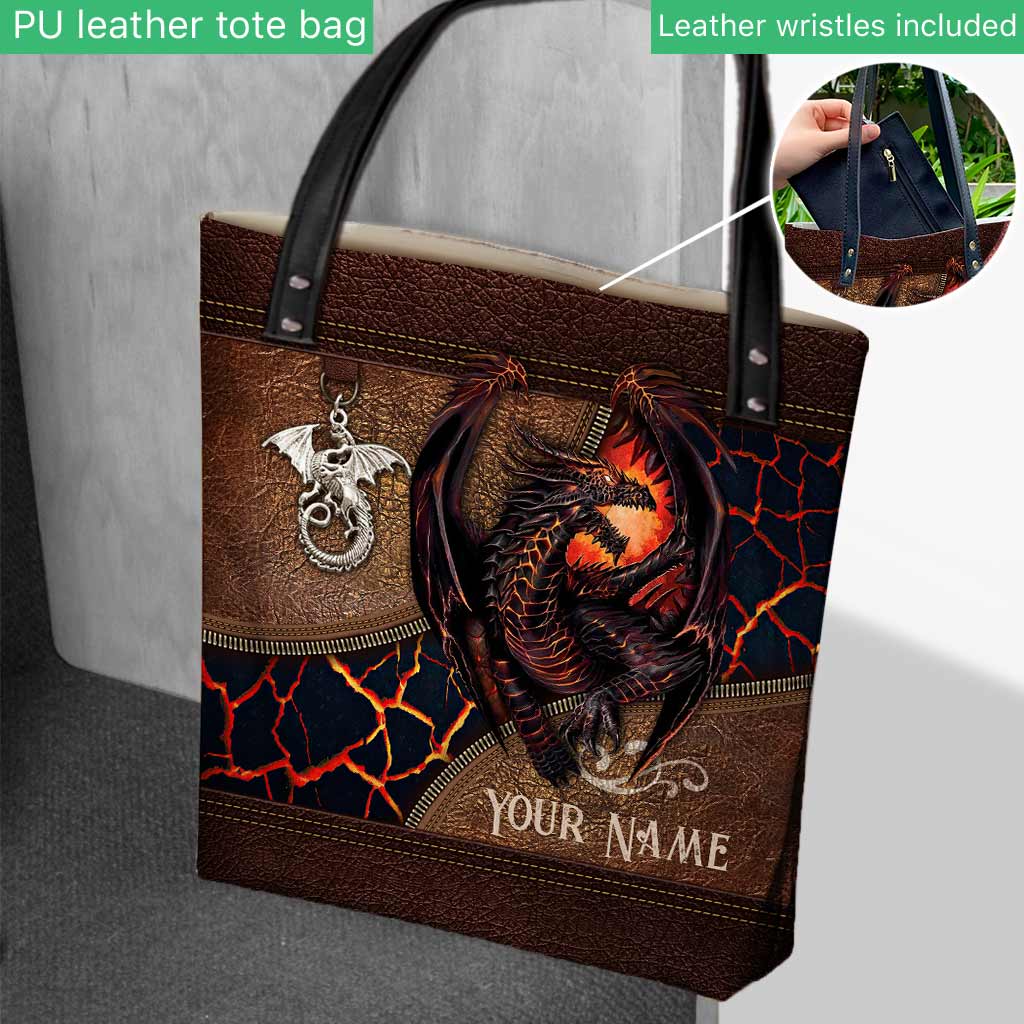 Lava Dragon - Personalized Dragon Tote Bag