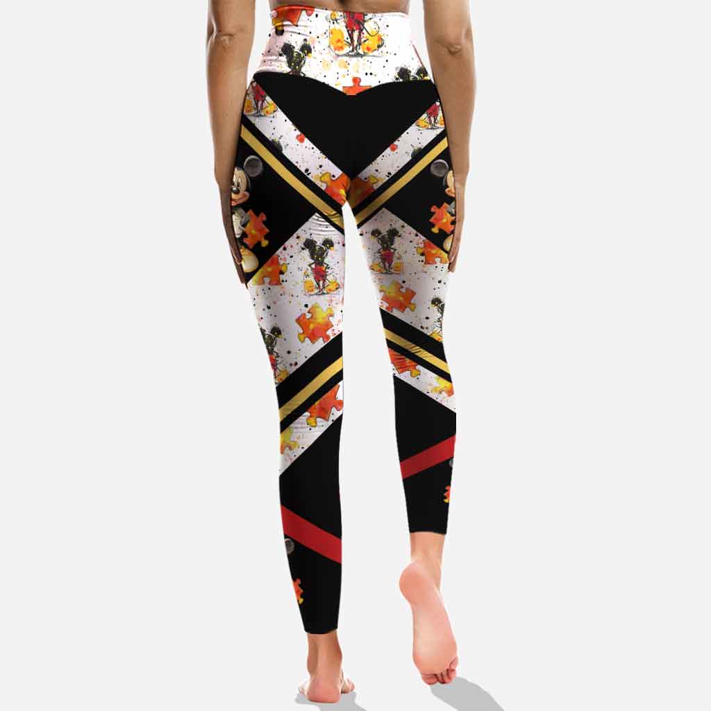 It's Okay To Be Different - Personalized Autism Awareness Hoodie and Leggings