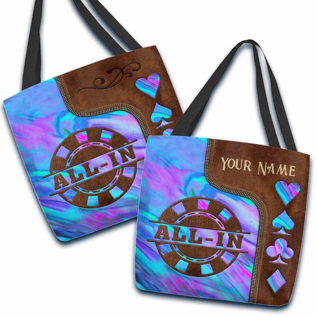 Love Poker Personalized Tote Bag