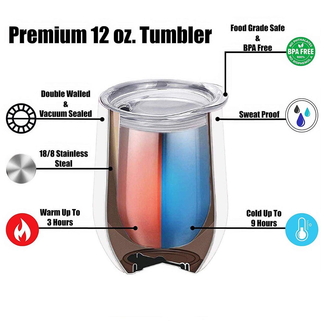 Just A Girl Who Loves - Personalized Blue Soft Drink Wine Tumbler