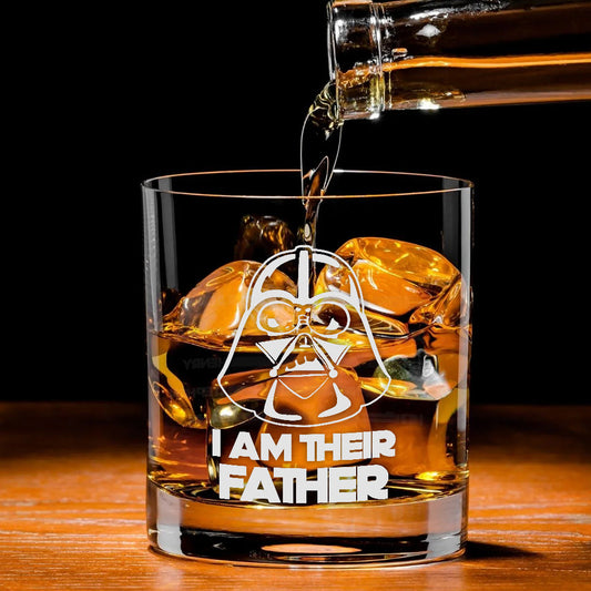I Am Their Father - Personalized Father Rock Glass